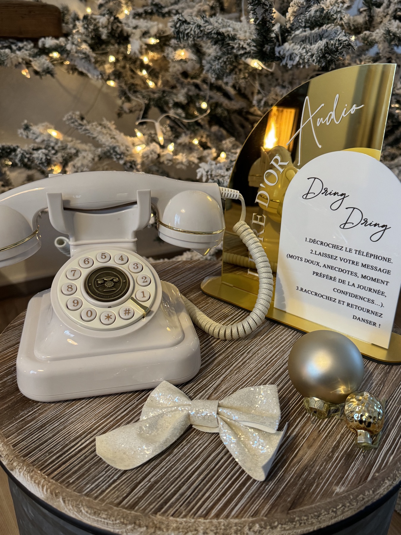 Livre d'or audio installe pour un mariage dans le Haut-Rhin
